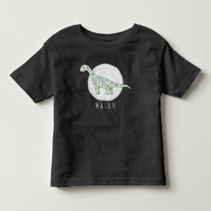 Personalisierter Kleinkind Doodle Dinosaurier mit  T-shirt