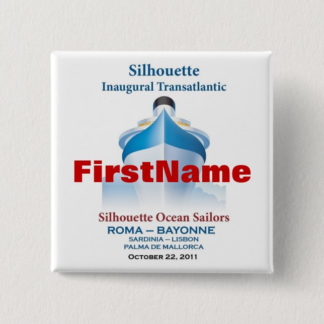 Personalisierter Knopf #2 (mit nur Vornamen) Button (Vorderseite)