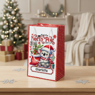 Personalisierter Koala-Weihnachtsname Kleine Geschenktüte