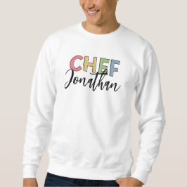 Personalisierter Koch Farbenfrohe Kochgeschenke Sweatshirt
