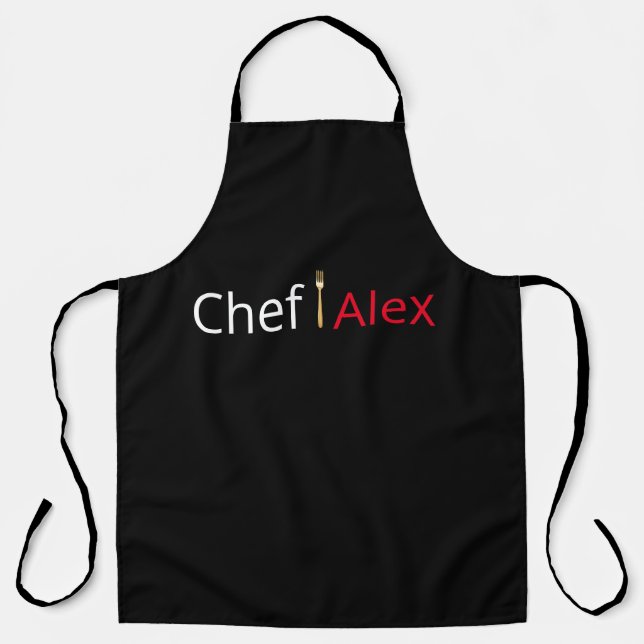 Personalisierter Koch Kochen Schürze (Vorderseite)