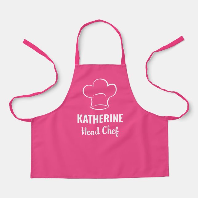 Personalisierter Koch Name Backen Cooking Custom Schürze (Vorderseite)