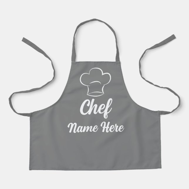 Personalisierter Koch Name Kochen Liebe Backen ind Schürze (Vorderseite)