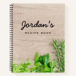Personalisierter Koch Recia Buch Holzschnitbrett