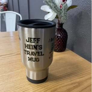 PERSONALISIERTER Koffein Diesel und Jesus Grunge Reisebecher
