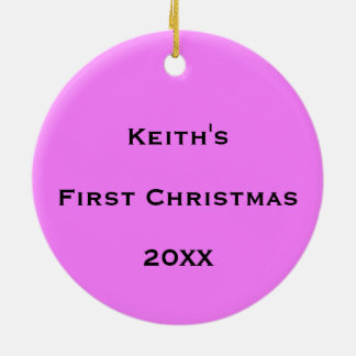 Personalisierter kosmischer Blasenfluss Keramik Ornament