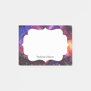 Personalisierter kosmischer Weltraum Post-it Klebezettel