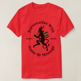 Personalisierter Krampus Rot-T - Shirt
