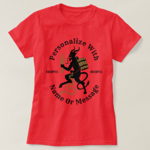 Personalisierter Krampus Roter T - Shirt