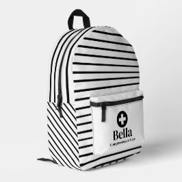 Personalisierter Krankenpflegelzug Bedruckter Rucksack