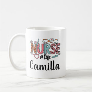 Personalisierter Krankenpflegemitarbeitertasse mit Kaffeetasse