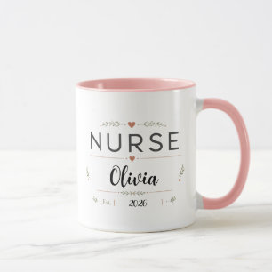 Personalisierter Krankenpfleger-Geburtsblumen-Kaff Tasse