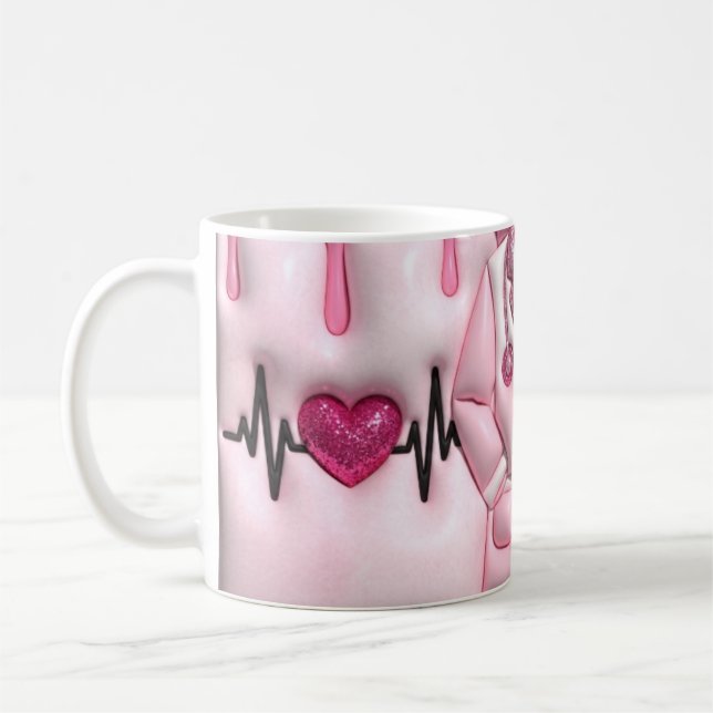 Personalisierter Krankenpfleger in Arbeit Classic  Kaffeetasse (Links)