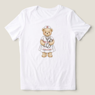 Personalisierter Krankenpfleger-Teddybär mit indiv Tri-Blend Shirt