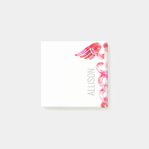 Personalisierter Krankenschwester-Doktor Pink Post-it Klebezettel