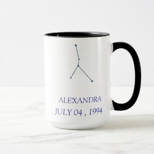 Personalisierter Krebs-Konstellationsbecher - Benu Tasse