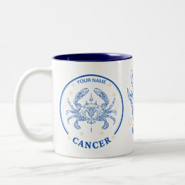 Personalisierter Krebs Zodiac 11 oz Zweifarbige Tasse