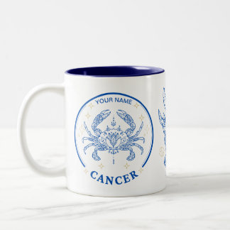 Personalisierter Krebs Zodiac 11 oz Zweifarbige Tasse