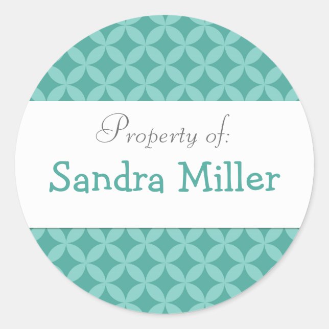 Personalisierter Kreis Runder Aufkleber (Vorderseite)