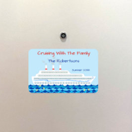 Personalisierter Kreuzfahrtschiff-Thema Türmarker Magnet