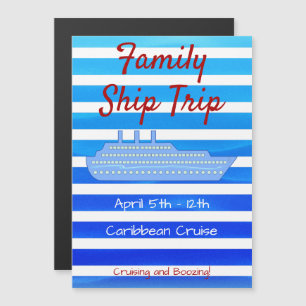 Personalisierter Kreuzfahrtstil Magneteinladung