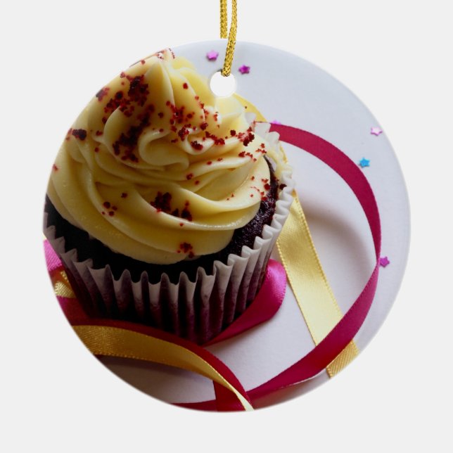 Personalisierter Kuchen Keramik Ornament (Vorne)