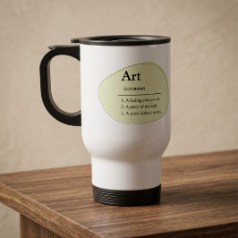 Personalisierter Kunst-Wörterbuch-Stil-Reisebecher Reisebecher