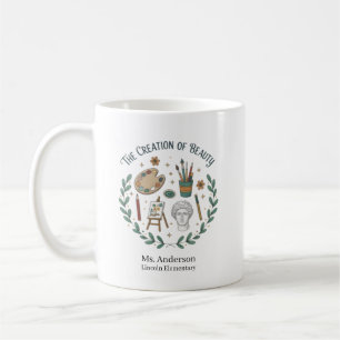 Personalisierter Kunstlehrer Die Schaffung von Sch Kaffeetasse