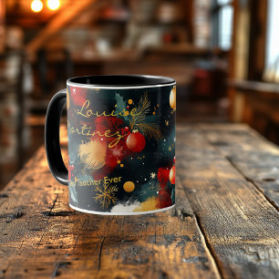 Personalisierter künstlerischer Feiertagsbecher - Tasse