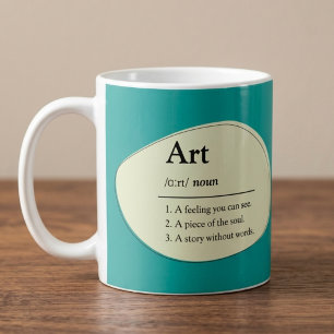 Personalisierter Kunstwörterbuch-Stil-Kaffeebecher Kaffeetasse