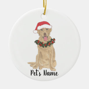 Personalisierter Labrador (Dudley) Keramik Ornament