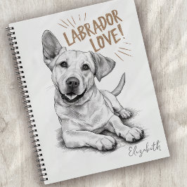 Personalisierter Labrador Liebe Hund Notizbuch