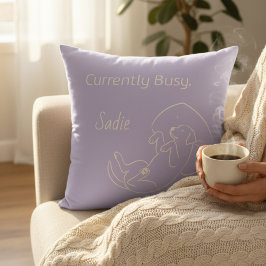 Personalisierter Labrador-Name Derzeit beschäftigt Kissen