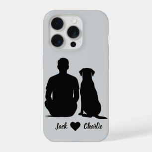 Personalisierter Labrador Retriever Hund und männl iPhone 15 Pro Hülle