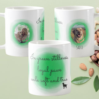 Personalisierter Labrador Retriever in Pastellgrün Kaffeetasse