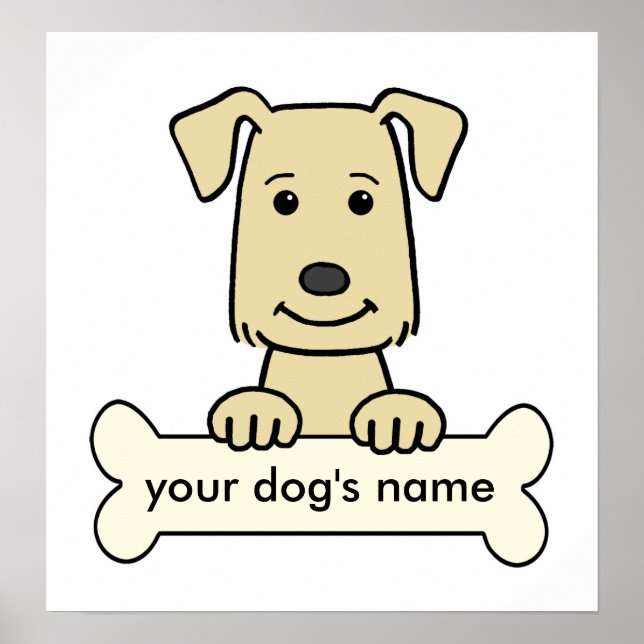 Personalisierter Labrador Retriever Poster (Vorne)