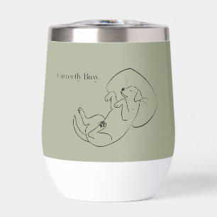 Personalisierter Labrador-Weinbecher 'Derzeit besc