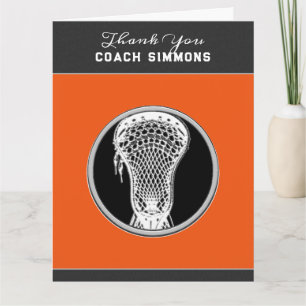 Personalisierter Lacrosse Coach Karte