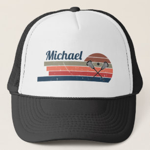 Personalisierter Lacrosse Name Truckerkappe