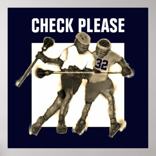 Personalisierter Lacrosse-Schmuck Poster