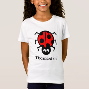 Personalisierter Ladybird Pattern T - Shirt