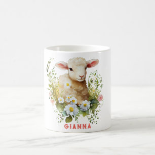 Personalisierter Lamm-Kaffeebecher Kaffeetasse
