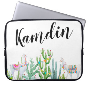 Personalisierter Laptop-Case Boho Llama Bohemisch Laptopschutzhülle
