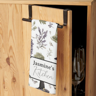 Personalisierter Lavendel & Apotheke Geschirrtuch