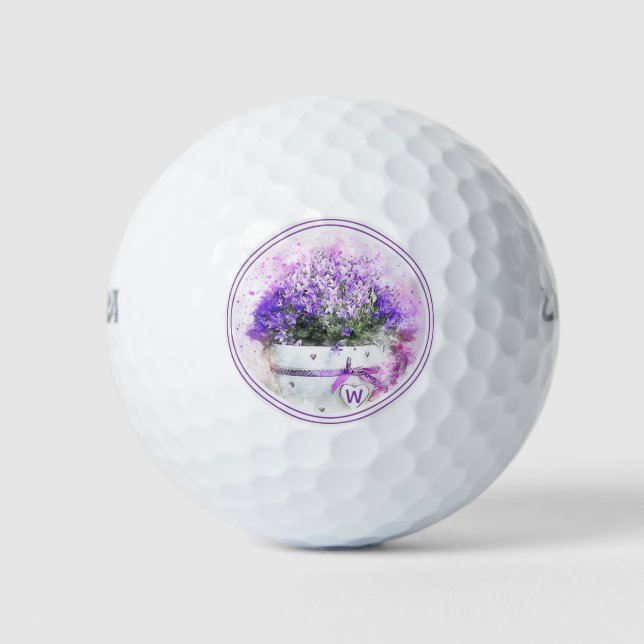 Personalisierter Lavendel Golfball (Vorderseite)