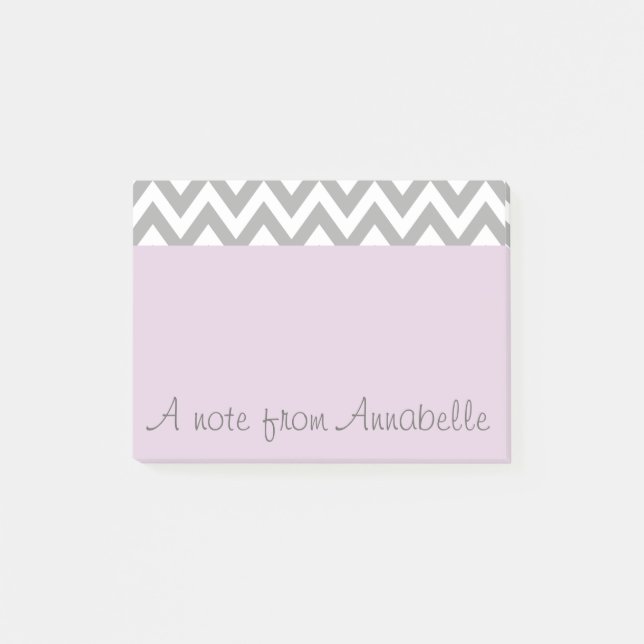 Personalisierter Lavendel-Post - Hinweise Post-it Klebezettel (Vorderseite)