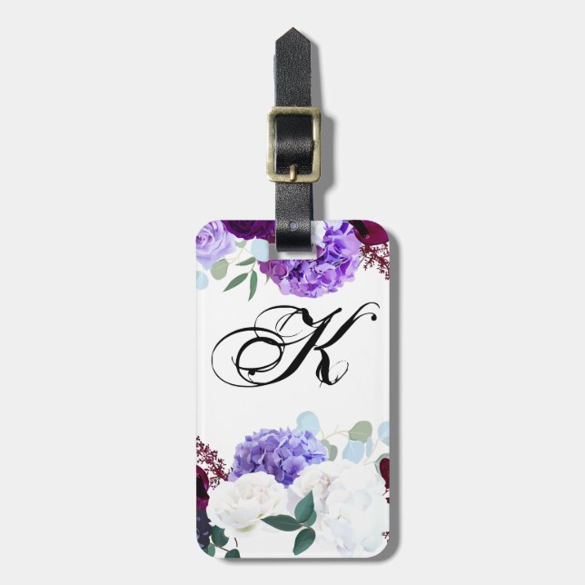Personalisierter Lavendel Tag Lavender Hibisken au Gepäckanhänger (Vorderseite vertikal)