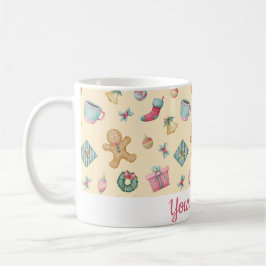 Personalisierter Lebkuchen-Weihnachtstasse Kaffeetasse