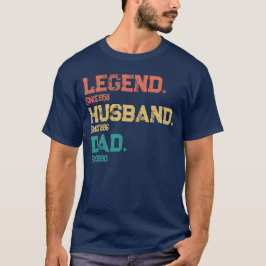 Personalisierter Legend Husband Vater - Benutzerde T-Shirt