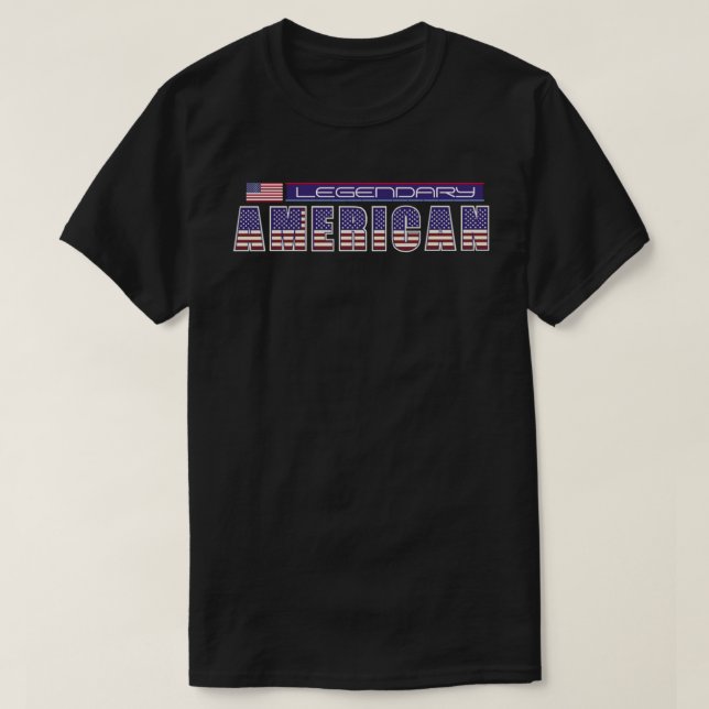 Personalisierter legendärer amerikanischer T - Shi T-Shirt (Design vorne)